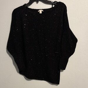 Cato Black Off-the-Shoulder Sweater